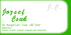 jozsef csuk business card